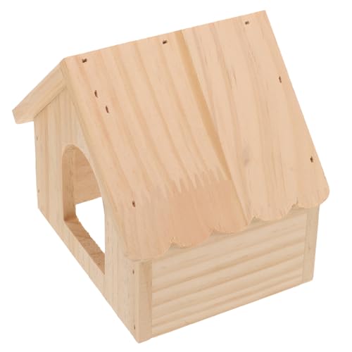 VANZACK Stabiles Hamsterhaus Aus Holz Bett Meerschweinchen-versteck Versteck Dekoratives Rattenversteck Haustierhütte Attraktives Design von VANZACK