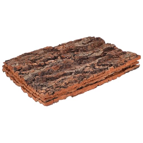 VANZACK Kletterrinde Luftdichter Hintergrund Rinde Aquarium Dekoration Reptilien Aquarium Bonsai Baum Abgewinkelt DREI Fläschchen Frosch Aquarium Hintergrund Auflaufform von VANZACK