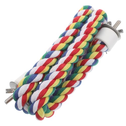 VANZACK Papagei-kletterseil-Spielzeug Bunte Sitzstange Aus Baumwolle für Nymphensittiche Große Vögel Übungsspielzeug für Ziervögel VANZACK Papagei-kletterseil-Spielzeug Bunte Sitzstange Aus Baumwolle für Nymphensittiche Große Vögel Übungsspielzeug für Ziervögel von VANZACK