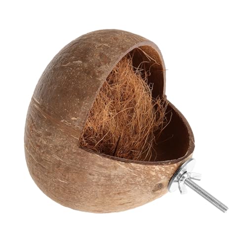 VANZACK Kokosnussschalen Vogelnest Muscheln Papageien Sittichnest Dekoratives Nest Kokosnuss Kokosfaser Sittich Versteck Natürlicher Kokosnuss Vogelkäfig Vögel Brutnest VANZACK Kokosnussschalen Vogelnest Muscheln Papageien Sittichnest Dekoratives Nest Kokosnuss Kokosfaser Sittich Versteck Natürlicher Kokosnuss Vogelkäfig Vögel Brutnest von VANZACK