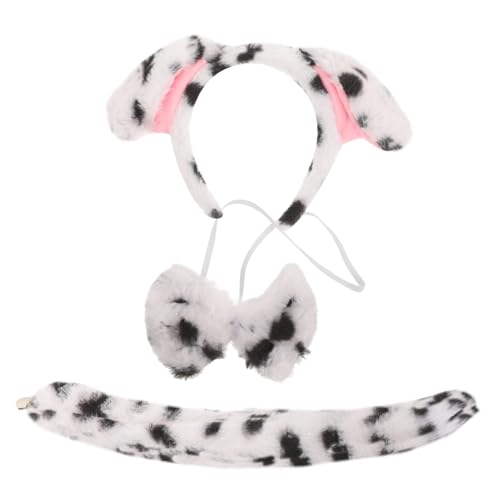 VANZACK Kostümset für Hunde Cosplay Plüsch Haarreif mit Hundsohren Tier Accessoires Tier und Fliege für Frauen für Partys und Fotografie von VANZACK