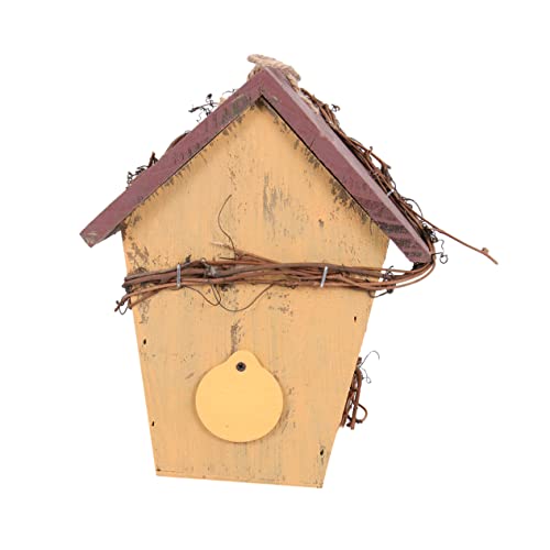 VANZACK Hängendes Holz Vogelhaus Mit Dach Rustikale Garten Deko Für Haus Und Garten Kreatives Landhausdesign Leicht Und Langlebig Für Hochzeiten Und von VANZACK