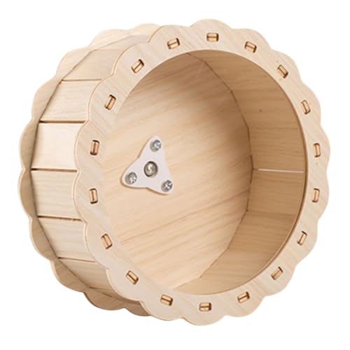 VANZACK Laufband für Haustiere Hamster klein Mini Chinchilla-Rad nager Toys for small Animals Nagetier- Laufrad für Rennmäuse Igelrad hölzernes laufrad von VANZACK