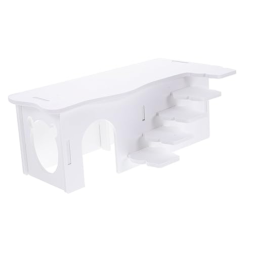 VANZACK Meerschweinchen Hamster hamsterspielzeug Kleintier Schlafplatz Meerschweinchen verstecken meerschweinchen lebensraum Hamster verstecken PVC Weiß von VANZACK