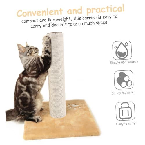 VANZACK Natürlicher Sisal Kratzpfosten Ersatz mit Schrauben Stabiles Katzenbaum Zubehör zur Möbelprotektion Kratzfest und Sicher Befestigt für Indoor Katzenbäume und Kratzmöbel VANZACK Natürlicher Sisal Kratzpfosten Ersatz mit Schrauben Stabiles Katzenbaum Zubehör zur Möbelprotektion Kratzfest und Sicher Befestigt für Indoor Katzenbäume und Kratzmöbel von VANZACK