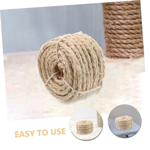 VANZACK Natürliches Sisal Hemp Seil Robustes Ersatzseil für Kratzbaum und Kratzstamm Langlebig Reißfest für DIY Katzenkratzbaum Reparatur und Katzenzubehör Leinenfarben VANZACK Natürliches Sisal Hemp Seil Robustes Ersatzseil für Kratzbaum und Kratzstamm Langlebig Reißfest für DIY Katzenkratzbaum Reparatur und Katzenzubehör Leinenfarben von VANZACK