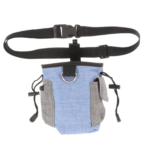 VANZACK Outdoor Hundetrainingstasche Leckerlitasche aus Oxford für Snacks und Zubehör Beim Gassigehen und Training Blaue Bauchtasche von VANZACK