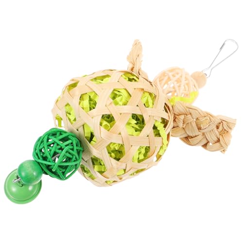 VANZACK Hängendes Beißspielzeug Für Papageien Kauspielzeug Für Vögel Mit Glocke Natürliches Vogelspielzeug Großes Spielzeug Für Sittiche Zum Aufhängen in Käfigen VANZACK Hängendes Beißspielzeug Für Papageien Kauspielzeug Für Vögel Mit Glocke Natürliches Vogelspielzeug Großes Spielzeug Für Sittiche Zum Aufhängen in Käfigen von VANZACK