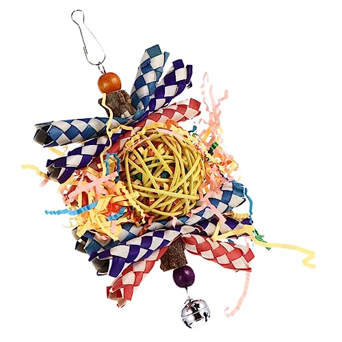 VANZACK Papagei Kauspielzeug Aus Hängendes Vogelspielzeug Für Wellensittiche Und Andere Kleine Vögel Interaktives Spielzeug Zur Beschäftigung Und des Kauverhaltens Farblich Sortiert VANZACK Papagei Kauspielzeug Aus Hängendes Vogelspielzeug Für Wellensittiche Und Andere Kleine Vögel Interaktives Spielzeug Zur Beschäftigung Und des Kauverhaltens Farblich Sortiert von VANZACK