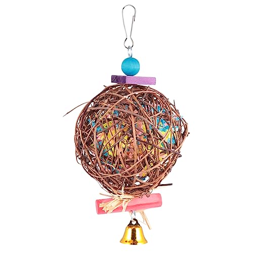 VANZACK Vogelspielzeug Für Papageien Und Sittiche Bunte Kauspielzeuge Mit Rattanball Für Käfigmontage Pflege Von Schnabel Und Krallen Geeignet Für Kleine Mittelgroße Vögel VANZACK Vogelspielzeug Für Papageien Und Sittiche Bunte Kauspielzeuge Mit Rattanball Für Käfigmontage Pflege Von Schnabel Und Krallen Geeignet Für Kleine Mittelgroße Vögel von VANZACK