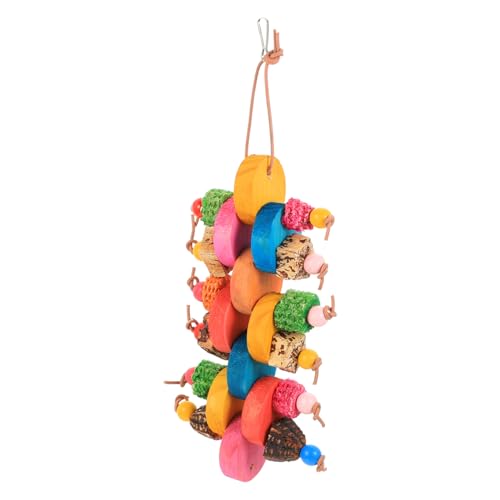 VANZACK Pet Vogel Spielzeug Hängendes Kauspielzeug Aus Holz Für Papageien Und Sittiche Praktisches Zubehör Für Käfig Fördert Spiel Und Bewegung Installieren Mit Abnehmbarem Haken VANZACK Pet Vogel Spielzeug Hängendes Kauspielzeug Aus Holz Für Papageien Und Sittiche Praktisches Zubehör Für Käfig Fördert Spiel Und Bewegung Installieren Mit Abnehmbarem Haken von VANZACK