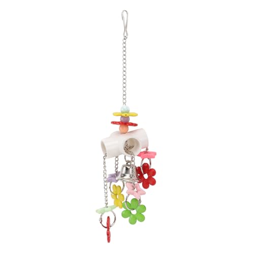 VANZACK Vogelspielzeug Für Haustiere Vogelspielzeug Mit Acryl-blumenanhänger Sicheres Abs Zum Kauen Und Beißen Zufälliger Stil von VANZACK