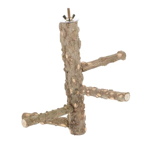 VANZACK Holz Vogelstand Für Käfige Natürliche Sitzstange Aus Pfefferbaum Für Papageien Sittiche Und Andere Vögel Stabil Und Langlebig Für Spiel Und Krallenpflege Installieren von VANZACK
