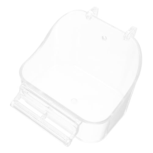 VANZACK Papageien Badewanne für Vogelkäfig Multifunktionale Duschbox und Futterbehälter für Wellensittiche und Andere Transparent zu Hängen Langlebig VANZACK Papageien Badewanne für Vogelkäfig Multifunktionale Duschbox und Futterbehälter für Wellensittiche und Andere Transparent zu Hängen Langlebig von VANZACK