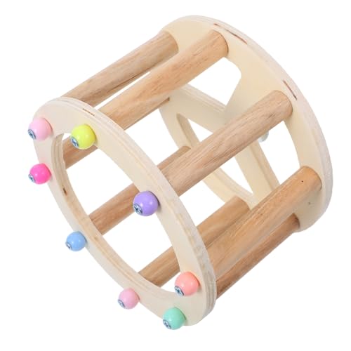 VANZACK Papageien-Laufradspielzeug Vogel Vogelglocken Papageienspielzeug dreht Sich Zubehör für Sittichkäfige Vogel- mit lautlosem Rad Papageienbarsch hölzern VANZACK Papageien-Laufradspielzeug Vogel Vogelglocken Papageienspielzeug dreht Sich Zubehör für Sittichkäfige Vogel- mit lautlosem Rad Papageienbarsch hölzern von VANZACK
