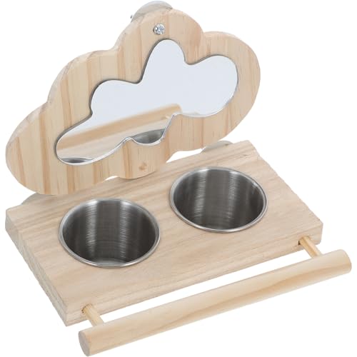 VANZACK Papageienfutterbecher Vogelsitzstange Mit Futternäpfen Vogelspielplatz Sittich Vogelstange Mit Schale Papageienfutter Für Käfig Kleine Vogelspiegel Papageienwasserschale Hölzern VANZACK Papageienfutterbecher Vogelsitzstange Mit Futternäpfen Vogelspielplatz Sittich Vogelstange Mit Schale Papageienfutter Für Käfig Kleine Vogelspiegel Papageienwasserschale Hölzern von VANZACK