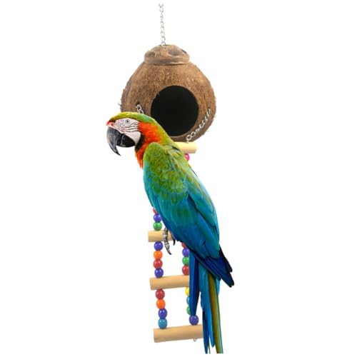 VANZACK Papageienspielzeug Leiter Vogelhaus Nest Für Vögel Papageien-kletterleiter Spielzeug Aus Holz von VANZACK