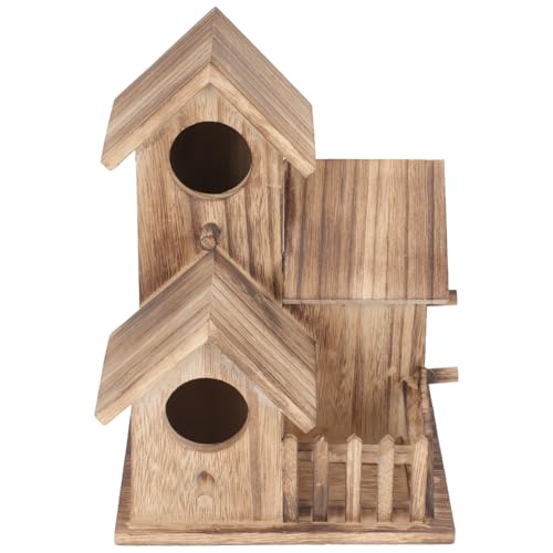 VANZACK Parrot Breeding Hideout Wooden Bird House Bird Nesting House Wooden Parakeet Nest Parrot Accessory VANZACK Parrot Breeding Hideout Wooden Bird House Bird Nesting House Wooden Parakeet Nest Parrot Accessory von VANZACK
