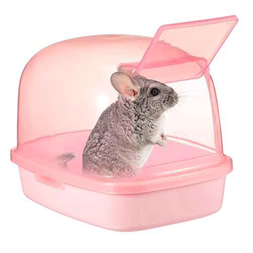 VANZACK Hamster Sandbad Box Aus Kunststoff Für Kleine Haustiere Chinchilla Sauna Badezimmer Transparentes Design Langlebig Und Hygienisch Für Hamster Meerschweinchen Und Eichhörnchen von VANZACK