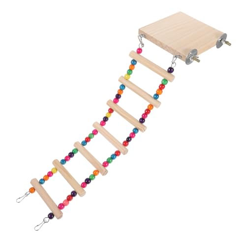 VANZACK Papageien Treppenleiter Spielzeug Aus Holz Mit Kletterplattform Für Wellensittiche Nymphensittiche Und Kleine Vögel Sicheres Vogelzubehör Für Abenteuer Und Spielspaß VANZACK Papageien Treppenleiter Spielzeug Aus Holz Mit Kletterplattform Für Wellensittiche Nymphensittiche Und Kleine Vögel Sicheres Vogelzubehör Für Abenteuer Und Spielspaß von VANZACK