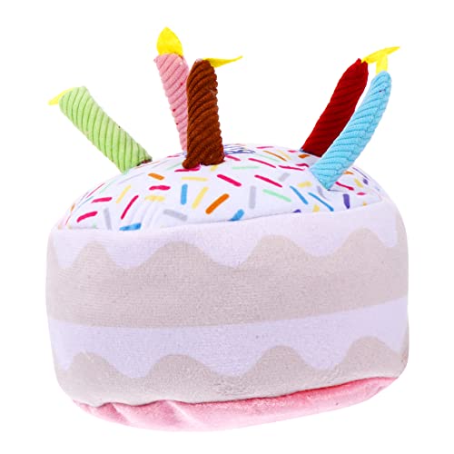 VANZACK Plüsch Geburtstagskuchen Für Interaktives Hundespielling Kuscheltier Für Welpen Perfektes Hundebirthday Für Spaß Und Beim von VANZACK