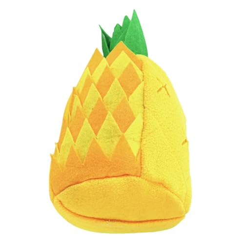 VANZACK Plüsch Hundespielzeug Pineapple Design mit Quietscher Langlebiges Kauspielzeug zur Zahnpflege und Futterfreisetzung Interaktives Molaren Welpen und Kleine Hunde Stressabbauend und von VANZACK