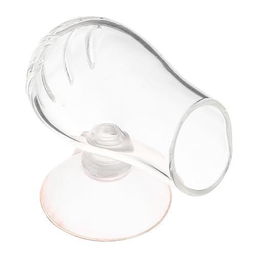 VANZACK Red Worm Cup Aquarium Feeder Fish Tank Fütterungsbecher Schwimmendes Futter Für Becher Fischfütterungsgerät Fischtank Futterbehälter Fischfutterbehälter Fischfütterungsbecher Glas von VANZACK