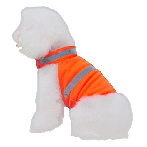 VANZACK Reflektierende Sicherheitsweste Für Hunde Coole Kleidung Hundemantel Hundehalsband Schlepper Einziehbare Hundeleine Sonnenschutz Hundezubehör Im Freien von VANZACK