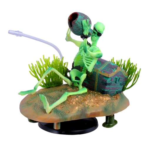 VANZACK Resin Skelett Aquarium Ornament Lebensechte Fisch Tank Dekoration Luftbetriebene Landschaftsskulptur Sichere Langlebige Aquarienhöhle Einzigartiges Aquarium-deko Accessoire VANZACK Resin Skelett Aquarium Ornament Lebensechte Fisch Tank Dekoration Luftbetriebene Landschaftsskulptur Sichere Langlebige Aquarienhöhle Einzigartiges Aquarium-deko Accessoire von VANZACK