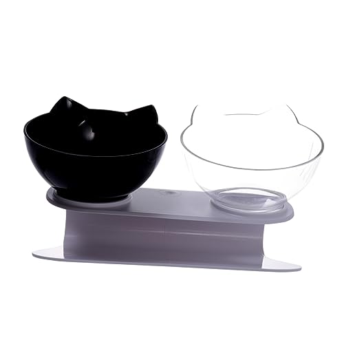 VANZACK Geneigtes Katzenfutternapf-Set Mit Nackenschutz – Erhöhter Napf Futter- Und Wassernapf Für Haustiere Für Einfache Sicht VANZACK Geneigtes Katzenfutternapf-Set Mit Nackenschutz – Erhöhter Napf Futter- Und Wassernapf Für Haustiere Für Einfache Sicht von VANZACK
