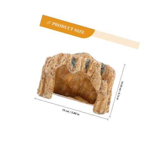 VANZACK Schildkröten Plattform aus Hochwertigem Harz Künstliche Kletterhöhle und Versteck für Aquarium und Terrarium Natürliche Unterwasserlandschaft Langlebig und Sicher für Reptilien von VANZACK