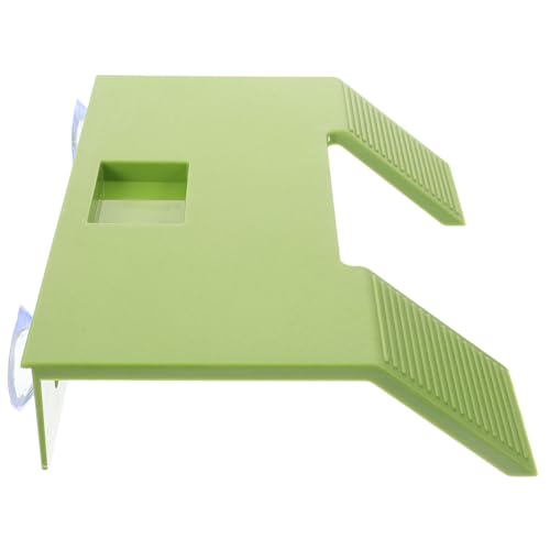 VANZACK Schildkröten-terrasse Wasser- Schildkrötenzubehör Für Panzer Schildkrötenbecken Schildkröte Bettwäsche Schildkrötenständer Großes Schildkrötendock Abs Gecko Plastik Green von VANZACK