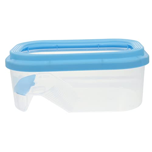 VANZACK Schildkrötenbecken Wasser Behälter Mit Deckel Aquarium Tank Schildkrötenpanzer Trennwand Für Aquarien Haustier Schildkrötenplattform Für Schildkröte Blue Plastik von VANZACK