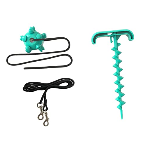 VANZACK Set Hund Zugseil Nylon Edelstahl Zubehör Pfahl Hundespielzeug Klein Camping Abs Blau Polyester VANZACK Set Hund Zugseil Nylon Edelstahl Zubehör Pfahl Hundespielzeug Klein Camping Abs Blau Polyester von VANZACK