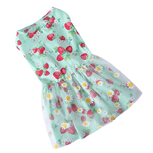 VANZACK Sommerrock für Haustiere Kleid Hochzeit Kostüme anziehen Geburtstag Haustierrock tierkostüme Animal Costume Dog Clothes hundezubehör Dog Coat Welpenrock Hund Sommerrock Baumwolle von VANZACK