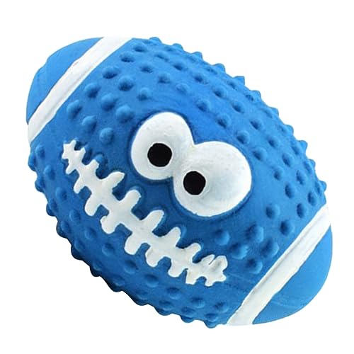 VANZACK Spielzeugball Für Haustiere Lustige Hundebälle Interaktive Hundespielzeug Klein Zähne Kauer Zahnen Spielzeughund Lustiges Haustierspielzeug Rugby Quietschen Welpe Emulsion Blue VANZACK Spielzeugball Für Haustiere Lustige Hundebälle Interaktive Hundespielzeug Klein Zähne Kauer Zahnen Spielzeughund Lustiges Haustierspielzeug Rugby Quietschen Welpe Emulsion Blue von VANZACK