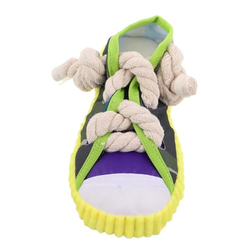 VANZACK Squeaky Slipper Design mit Baumwollseil Lustiges Kau für Welpen für Drinnen und Draußen von VANZACK