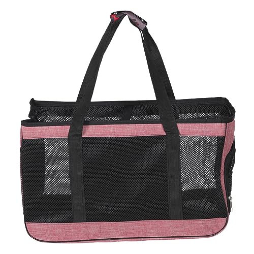 VANZACK Tasche für Haustiere hundetragetasche Dog Carrier Bag Haustierträger faltbar große Transportbox für Haustiere Reisetasche hundekotbeutel Katzenträger Katzenhalter Oxford-Stoff Rosa von VANZACK