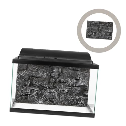 VANZACK Terrarium Hintergrundboard mit Natürlicher Felsstruktur Langlebiges PU Qinglong Stein Design Dekorativer Reptilien und Fisch Tank Hintergrund Installieren von VANZACK