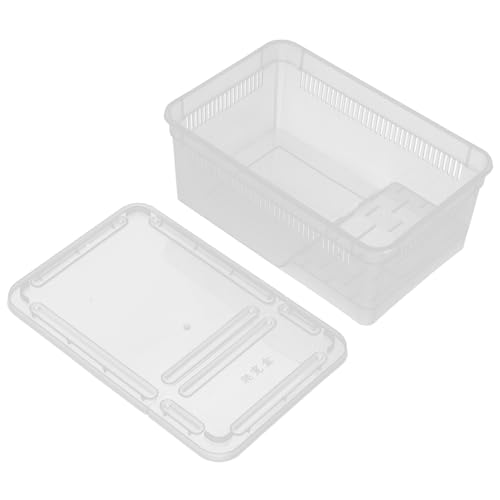 VANZACK Transparente Reptilien Terrarium Box mit Atmungsaktiven Luftlöchern Kunststoff Frosch Zuchtbehälter Tragbarer Reptilien Lebensraum für Geckos und Eidechsen zum Füttern Brüten und VANZACK Transparente Reptilien Terrarium Box mit Atmungsaktiven Luftlöchern Kunststoff Frosch Zuchtbehälter Tragbarer Reptilien Lebensraum für Geckos und Eidechsen zum Füttern Brüten und von VANZACK