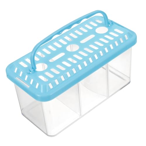 VANZACK Transparente Zuchtbox für Fische Multifunktionale Isolierbox mit Abnehmbarem Trenner für Betta Fische und Andere Einfach zu Reinigen Beobachten von VANZACK
