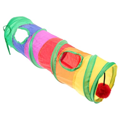 VANZACK Faltbarer Katzentunnel Spielzeug Interaktives Haustier-Spielzeug Für Katzen Bunte Tunnel Für Indoor-Katzen Fördert Spieltrieb Und Erkundung Praktisch Und Platzsparend VANZACK Faltbarer Katzentunnel Spielzeug Interaktives Haustier-Spielzeug Für Katzen Bunte Tunnel Für Indoor-Katzen Fördert Spieltrieb Und Erkundung Praktisch Und Platzsparend von VANZACK
