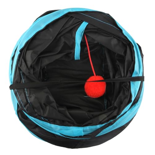 VANZACK Tunnel 3 Geräumige Abschnitte Polyester Katzenspielzeug Tunnel für Indoor-übung von VANZACK