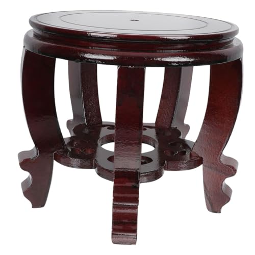 VANZACK Vasen Masse Aquarium-Pumpenluft Aquarientee Aquarium Aquarium Würfel Glo Holzständer für Vase Holzständer für Aquarien praktischer Holzsockel Basis für Basteldisplays hölzern Brown von VANZACK