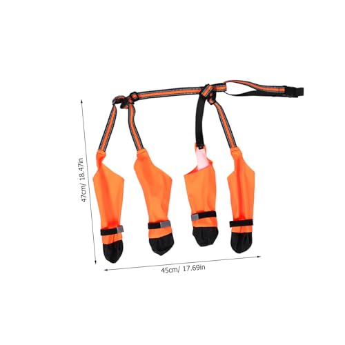 VANZACK Verstellbare Hunderegenstiefel Wasserabweisende Outdoor Hundeschuhe Mit Weichem Innenfutter Verstellbaren Klettverschlüssen Für Kleine Hunde Pfotenschutz von VANZACK