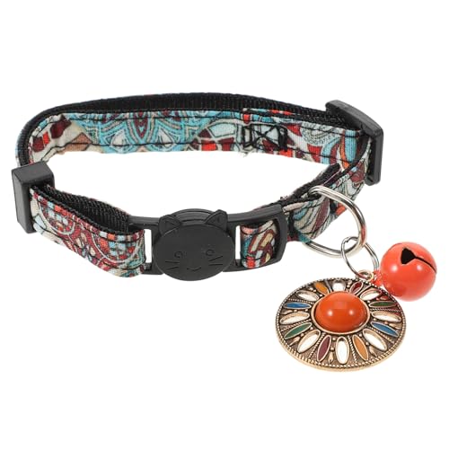 VANZACK Vintage Katzenhalsband mit Glocke Verstellbares Stilvolles für Kleine und Welpen für Partys und Festliche Anlässe Verarbeitet und Langlebig von VANZACK