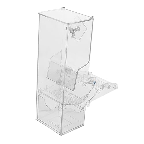 VANZACK Vogelfütterer Vogelversorgung Futterautomat für Vögel Kohle Papageien Futterautomat Futterspender für Haustiere automatisch Essensbox Vogelfutterbox Zubringer kleiner Papagei Acryl VANZACK Vogelfütterer Vogelversorgung Futterautomat für Vögel Kohle Papageien Futterautomat Futterspender für Haustiere automatisch Essensbox Vogelfutterbox Zubringer kleiner Papagei Acryl von VANZACK