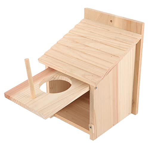 VANZACK Vogelkäfig Aus Holz Für Die Küche Im Freien Ara Gartennest Futterstation Heimdekoration Stange Kolibri Finkenaufhänger Transparentes Wellensittichschlitz VANZACK Vogelkäfig Aus Holz Für Die Küche Im Freien Ara Gartennest Futterstation Heimdekoration Stange Kolibri Finkenaufhänger Transparentes Wellensittichschlitz von VANZACK