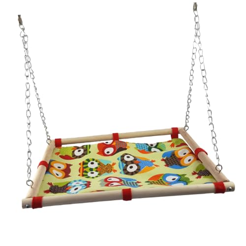 VANZACK Papageienhängematte Aus Strapazierfähigem Canvas Spielbett Für Papageien Zum Schwingen Und Klettern Geeignet Für Graupapageien Und Andere Mittelgroße Vögel Leicht Und von VANZACK