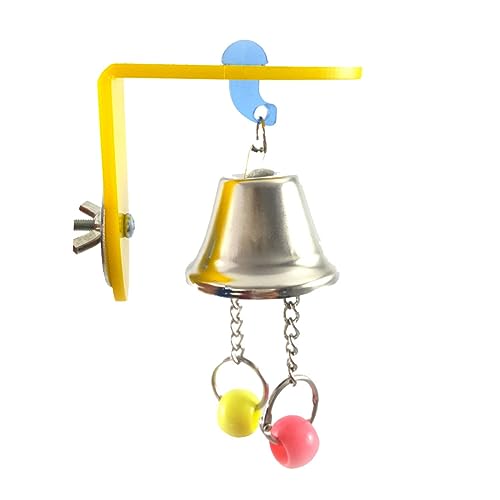 VANZACK Vogelkäfig Dekoration Stainless Steel inoxlm Totenkopf Aquarium Dekorationen Papageienbissspielzeug Spielzeuge Vogelkäfig Spielzeug Vogelspielzeug für Papageien beissen schmücken von VANZACK